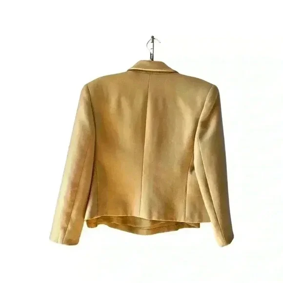 Vintage Chartreuse Valentino Blazer and Tank Shell Size 46/12 - Picture 2 of 11